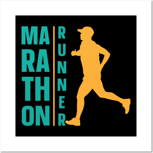 Marathon Runner Posters and Art